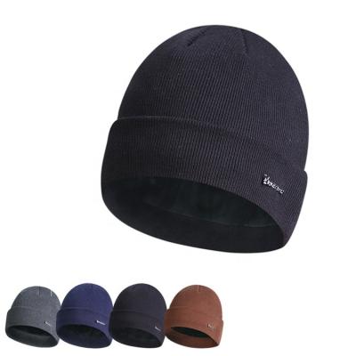 China COMMON Limited Times Goods Unisex Knitted 100% Cotton Brown Hats Striped Skullcap for sale