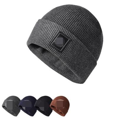 China COMMON China Factory Winter Knitted Hats Mens Cotton Slouchy Beanie for sale