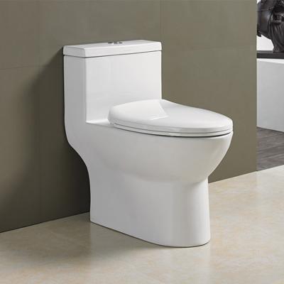 China Hot Selling Double-Flow Hotel Engineering Supplier Sanitary Ware Siphon One-Piece Toilet Commode for sale