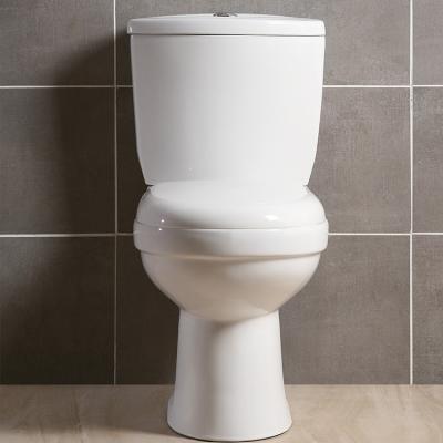 China Double-Flow Wholesale Accept Custom Cheap Washdown Ceramic Two-Piece Toilet Attach P-Trap Bathroom Dresser for sale