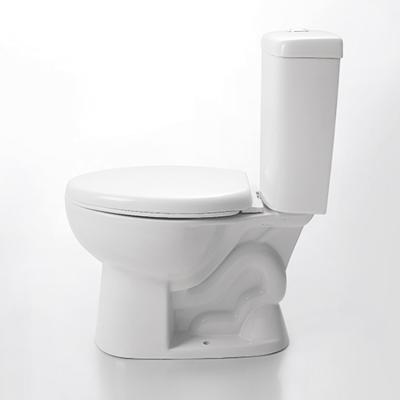 China Classic Home Sanitary Double-Flow Africa Toilet Bowl Bathroom Siphon Two Piece Toilet for sale