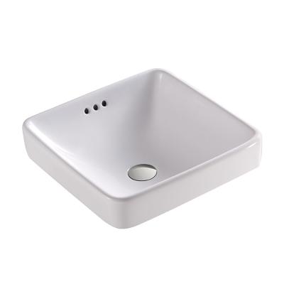 China New Arrival Easy Clean Cheap Price Durable Luxury Cabinet Basin Semi Recessed Bathroom Sink Bowl for sale