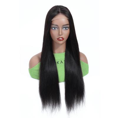 China Peruvian Remy Hair Straight 4*4 Lace Closure Wigs Silky Straight Wave For Black Women for sale