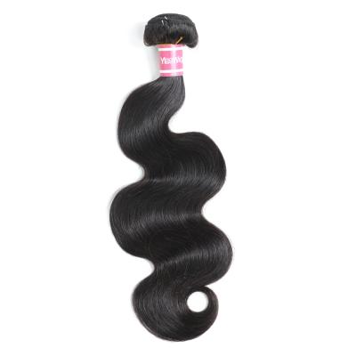 China Yeswigs Virgin Virgin Body Wave Hair Natural Color Extension Double Weft Cuticle Weft Cuticle Aligned Virgin Cambodian Maiden Hair Bundles for sale