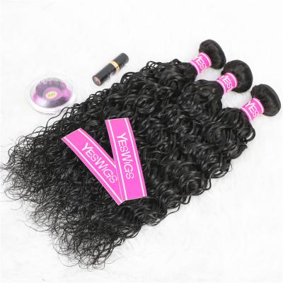 China Wholesale Free Sample Brazilian Deep Wave Virgin Hair Cuticle Aligned 12a To Grade Brazilian Hair In China Water Wave Virgin Hair Extension for sale