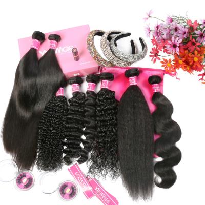 China Yeswigs Cheap Wholesale 10a Loose Wave Virgin Indian Raw Unprocessed Cuticle Aligned Hair Free Sample Loose Wave Hair Extension for sale