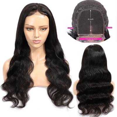 China Body Wave Virgin Swiss Cuticle Aligned Hair Lace Front Wig Brazilian Raw Body Wave Hair Lace Closure Wig With Baby Hair 100% for sale