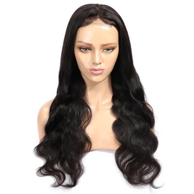 China Body Wave 1B Natural Color Pre Plucked Hair Lace Front Wig Brazilian Virgin Wigs Body Wave 100% Unprocessed Lace Closure for sale