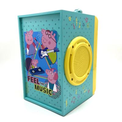 China Handheld BT Indoor Outdoor Activities with MIC BT AUX. IN USB FM Outdoor Kids Wooden Speaker Wooden Radio for sale