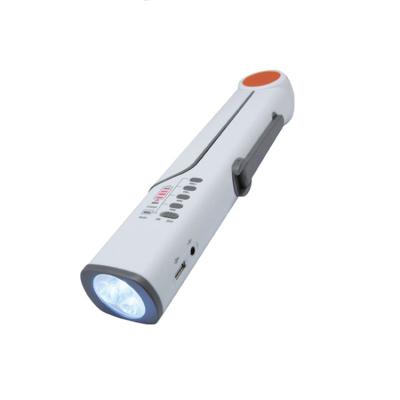 China Emergency Emergency Hand Crank Led Dynamo Solar Power Desk Lamp Solar Flashlight And Radio for sale