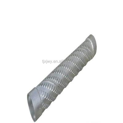 China Liquid pipe 16inch sch40 round hole screen pipe perforated carbon steel pipe price à venda