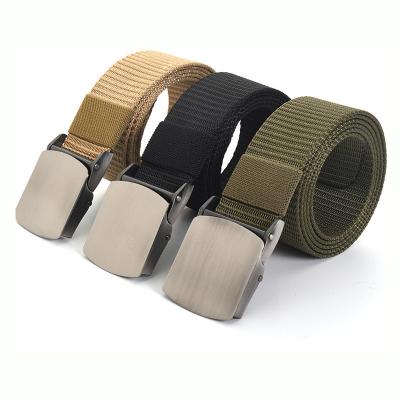 China Neutral/Men And Women 3.8 Cm Alloy Buckle Outdoor Nylon Leisure Belt Canvas Belt Fashion Outdoor Tactical Belts for sale