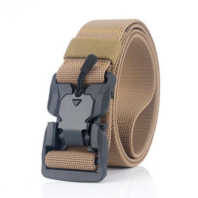 China 2019 Europe and America new buckle belt elastic woven neutral belt leisure tactical nylon magnetic main joker for sale