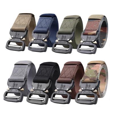 China Specially Qualified Outdoor Belt Multifunctional Woven Nylon Imitation Joker Men Belts Breathable Tactical Belt for sale