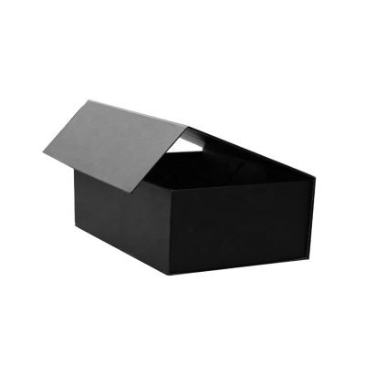 China Recycled Cosmetic Packaging Materials Glossy Flat Rigid Cardboard Paper Hair Packaging Magnetic Closure Paper Gift Folding Box for sale