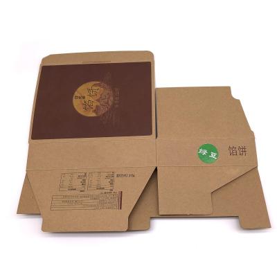 China Recyclable Shipping Sticker Kraft Flip Box Corrugated Packaging Box Festival Gift Cardboard Shipping Printing Announcement Boxes With Insert for sale