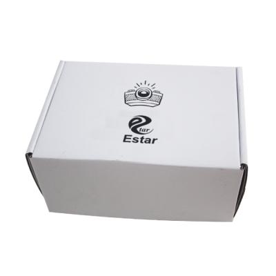 China Low Moq Recyclable Printed Christmas Costume Jewelry Gift Recycle Kraft Paper Packaging Corrugated Mailing Box for sale