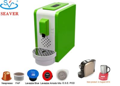 China 1100W Single Cup Coffee Brewer , Coffee Pod Maker Machine Green Color for sale