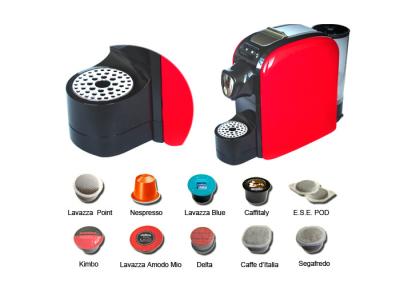 China Colorful Electrical Italy Capsule Coffee Machines CE / GS Certification for sale