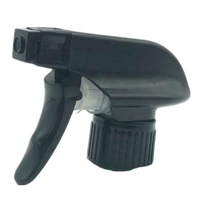 China Hot Selling 28MM Non Spill Cosmetic Srayer Neck Black Trigger Sprayer For Garden Watering for sale