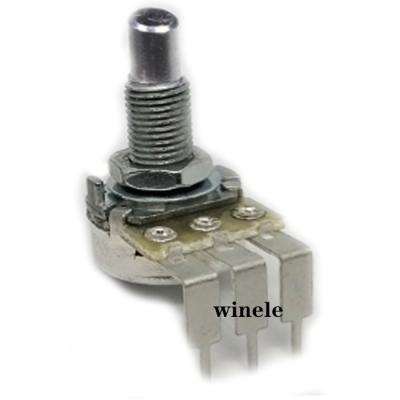 China PC Pins A5k A100k B5k A100k 12.5mm Tall Banding Rotary Potentiometer for sale