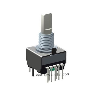 China 17mm Metal Shaft Rotary Encoder With Switch WES1612T- for sale