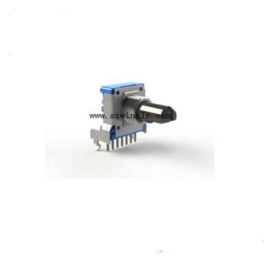 China PC Pins M9x0.75 With Detent L20mm 14mm 7 Pin Rotary Potentiometer for sale