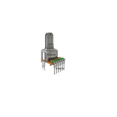 China PC Terminals 12mm Linear 10k Ohm Without Bushing Round Base Rotary Potentiometer for sale