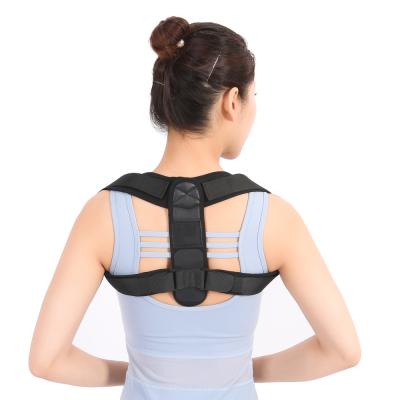 China Neoprene Back Posture Corrector Breathable Posture Corrector Brace Shoulder Support Comfortable Breathable Medical Adjustable Black for sale