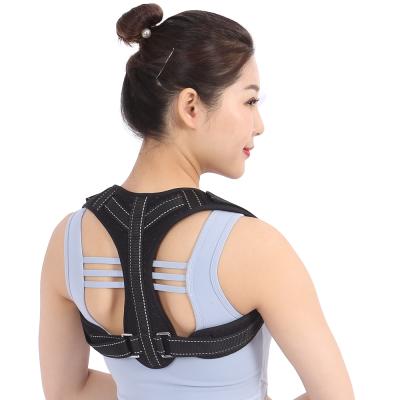 China Adjustable Flexible Neoprene Fixed Adjustable Corrector Hot Sale Amazon Back Support Brace Back Posture Corrector for Adult and Kids for sale