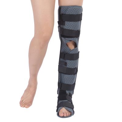 China Breathable Comfortable Adjustable Knee Support Leg Ankle Limb Brace Leg Support Rehabilitation Equipment For Injury for sale