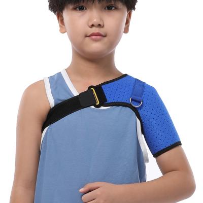 China Wear Resistant Kids Arm Sling Shoulder Airpads Immobilizer Support Brace Strap Neoprene Medical Shoulder Sleeving Adjustable Left Right Support for sale