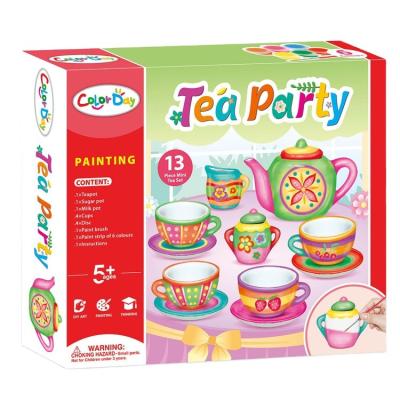 China DIY Color Drawing Ceramic Tea Sets 29*6*25.5 for sale