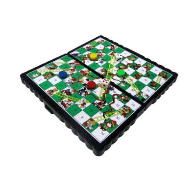 China Plastic Foldable Magnetic Snake and Ladder Chess for sale