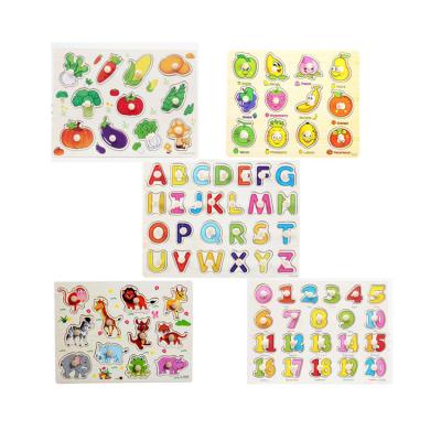 China Toy Intellectual Educational Development Identify Things Wooden Puzzle for sale