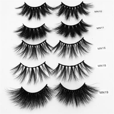 China Flexible Mink Eyelashes 25mm Lashes Luxury 3D Dramatic Lashes 27mm Mink Lashes Handcrafted Full Volume for sale