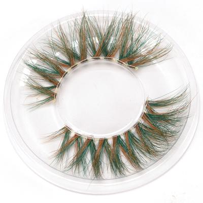 China For Real Mink Eyelashes 3D 6D Eyelashes 6D False Eyelashes Cosplay Colored False Eyelash Styling Eyelash Extension Natural Fluffy Makeup for sale