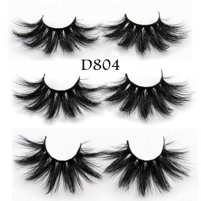 China New Fashion 25mm Private Label 3d False Eyelash Packaging 100% Real Mink Fur Lashes Package Box Flexible Custom Eyelash Lashes D804 for sale