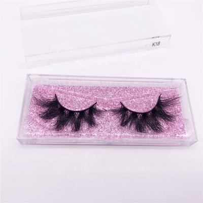 China 5D Effect Wholesale 5D Mink Eyelashes Private Label Siberian Mink Strip Lashes 3d Mink Eyelashes K18 for sale