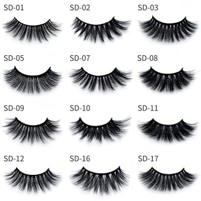 China Flexible 3D Mink Eyelashes Eye Makeup False Eyelashes Soft Natural Thick False Eyelashes 3D Eyelashes Extension Beauty Tools 20 Styles for sale