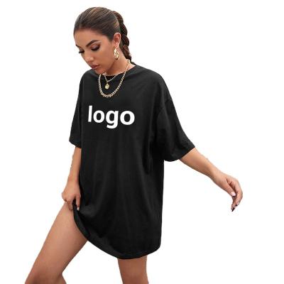 China 2022 Designer Short Sleeved Cotton Letter Print QUICK DRY T-shirt Oversized Female T-shirt Round Neck Tee For Women for sale