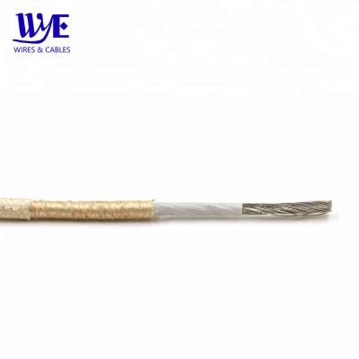 China TGGT Pure Nickel Heating Fiberglass Braiding Fire Proof High Temperature Resistant Cable for sale