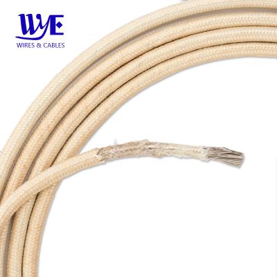 China Pure Nickel High Temperature Heating Fiberglass Braided Heat Resistant Insulation For Electric Wire for sale