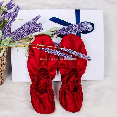 China Fashion trend luxury 100% pure silk shoes silk house slippers for women for sale