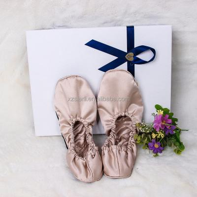 China Home Or Travel Fashion Trend Real Silk Slippers Couples Shoes Slippers Soft And Comfortable 100% Silk Slippers for sale