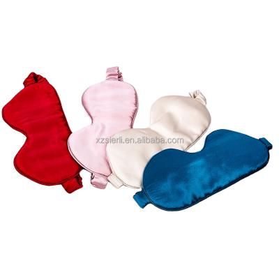 China Wholesale Custom Comfortable 16mm, 19mm, 22mm Silk Cover Silk Sleeping Or Traveling Pure Silk Eye Mask for sale