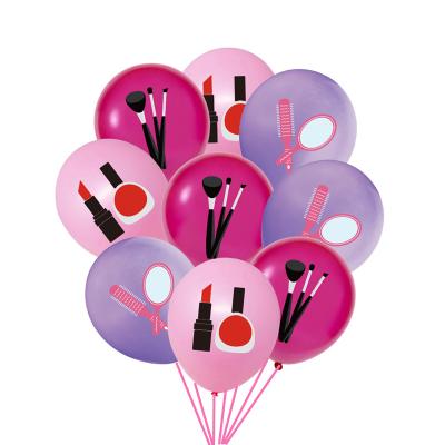 China Party Decoration Wholesale 12 Inch Makeup Decoration Latex Balloon Bride Shower Wedding Birthday Girls Party Supplies for sale