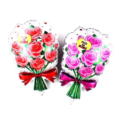 China Wholesale Foil Rose Foil Balloon for Mother's Day Wedding Party Decoration for sale