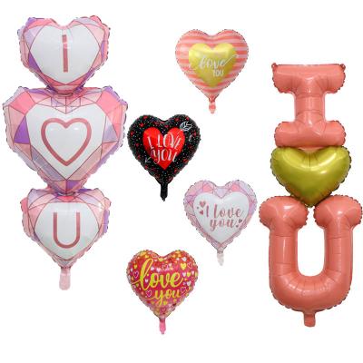 China Foil new style united 18 inch love balloon heart aluminum foil balloon wedding birthday party decoration for sale