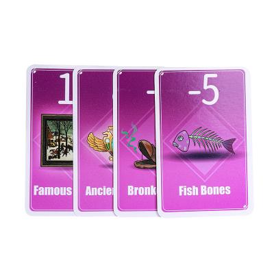 China Eco - Friendly Coated Paper Custom Design Printing White Core Paper Table Card Game For Kids for sale